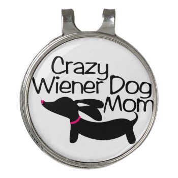 Dachshund Mom Golfer Gift For Wiener Dog Moms Golf Hat Clip by Smoothe1 at Zazzle