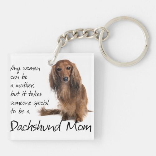 Dachshund Mom Keychain