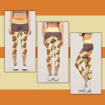 Dachshund Mom Leggings<br><div class="desc">Leggings with cute little Dachshunds - all wearing peace sign sunglasses,  beret,  and bow tie. Text across the waist currently reads: "Dachshund Mom!" but you can update it as you see fit.</div>