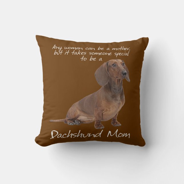 Dachshund Mom Pillow (Front)