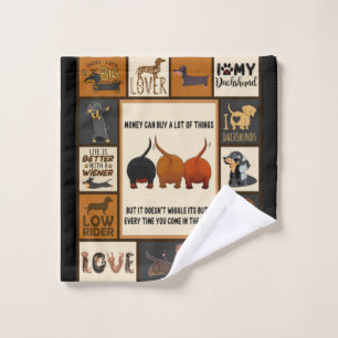 Dachshund Money Can Buy A Lot Of Things Dachshund Wash Cloth
