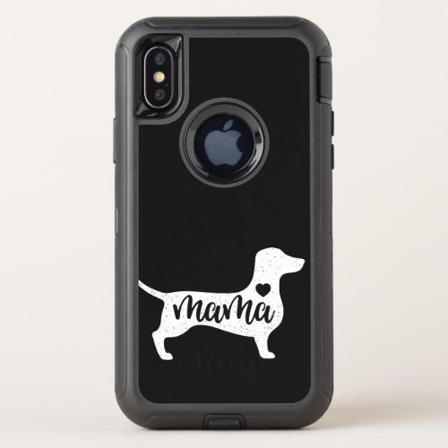 Dachshund Mors Day Mama Dog Mom Paw Lover OtterBox Defender iPhone XS Case