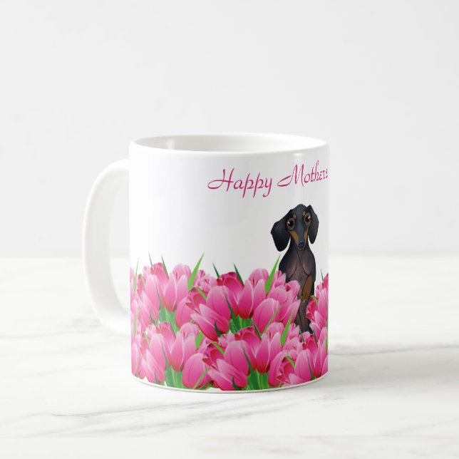 Dachshund Mothers Day Mug (Front Left)