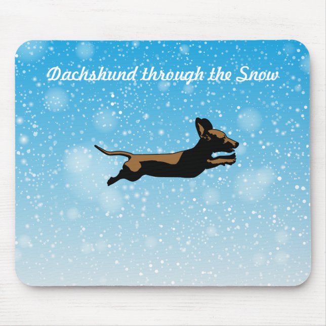 Dachshund mouse pad (Front)