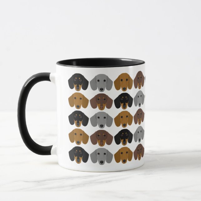 Dachshund Mugs (Left)