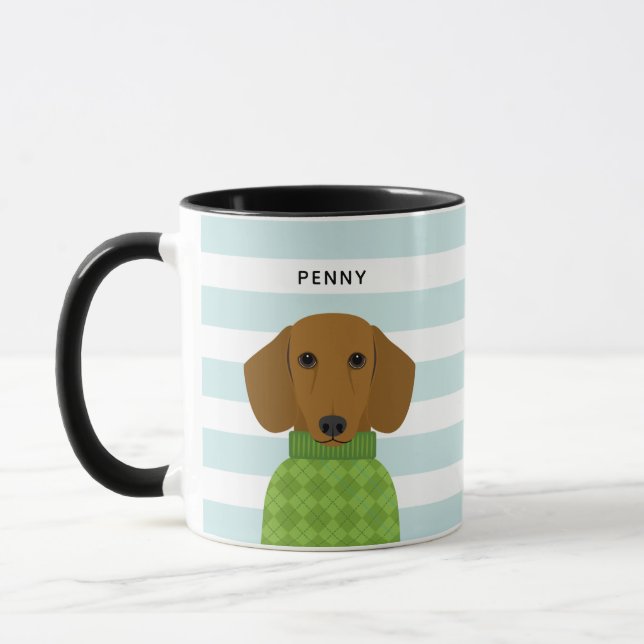 Dachshund Mugs (Left)