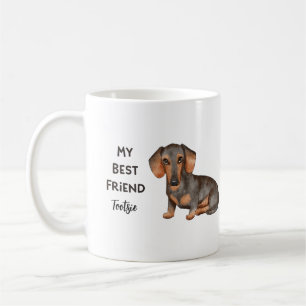 Dachshund My Best Friend Custom Name Coffee Mug