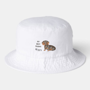Dachshund My Best Friend Custom Pet Name  Bucket Hat