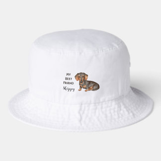 Dachshund My Best Friend Custom Pet Name  Bucket Hat