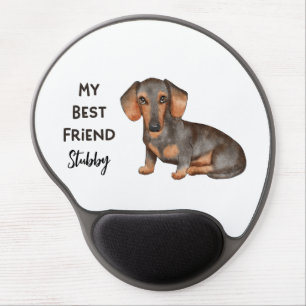 Dachshund My Best Friend Custom Pet Name   Gel Mouse Pad
