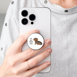 Dachshund My Best Friend Custom Pet Name PopSocket