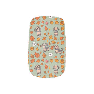 Dachshund Nail Wraps Halloween Cute Kawaii Dog