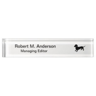 Dachshund Name Plate