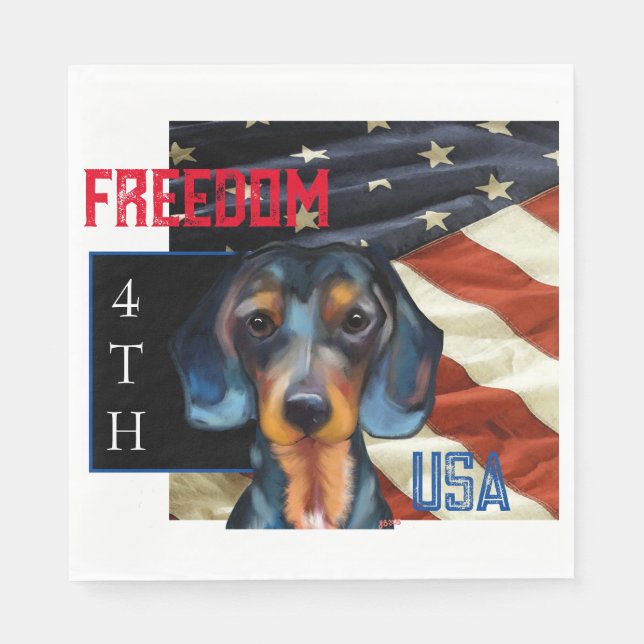 Dachshund      napkins (Front)