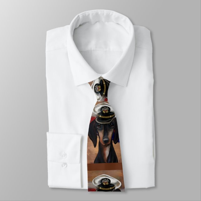 Dachshund         neck tie (Tied)