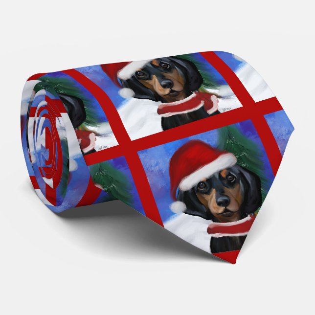 Dachshund  neck tie (Rolled)