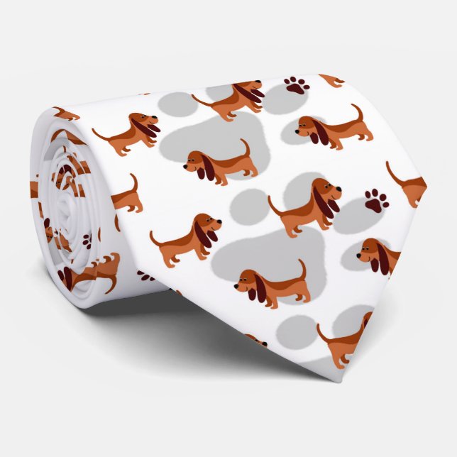 Dachshund   neck tie (Rolled)