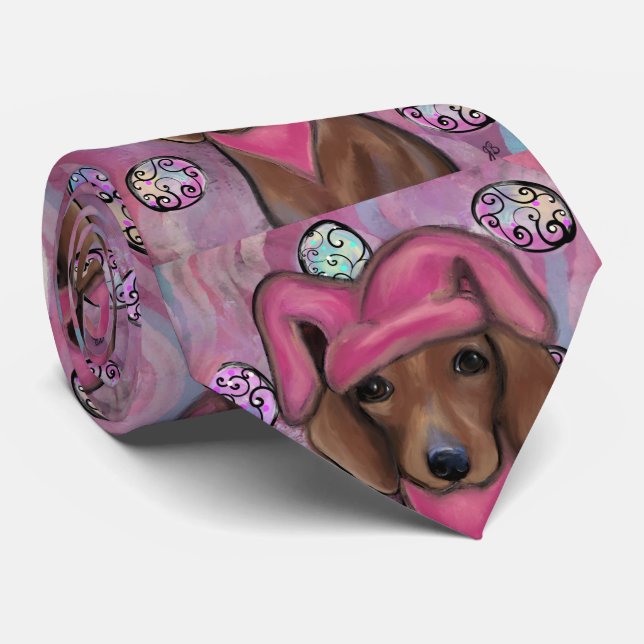 Dachshund            neck tie (Rolled)