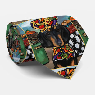 Dachshund neck tie
