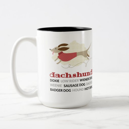 Dachshund Nicknames TwoTone Coffee Mug Zazzle