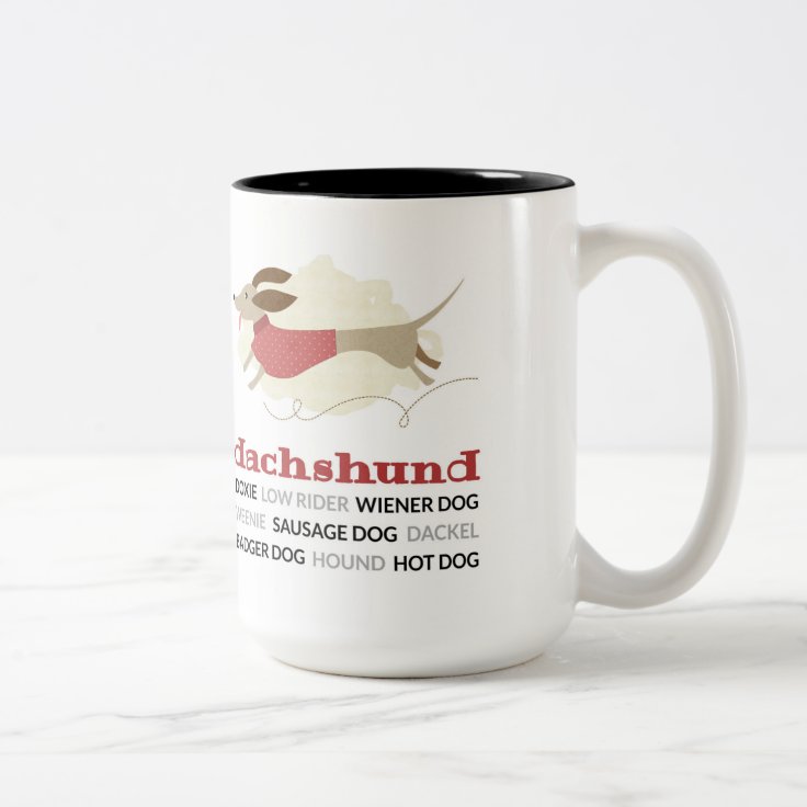 Dachshund Nicknames TwoTone Coffee Mug Zazzle
