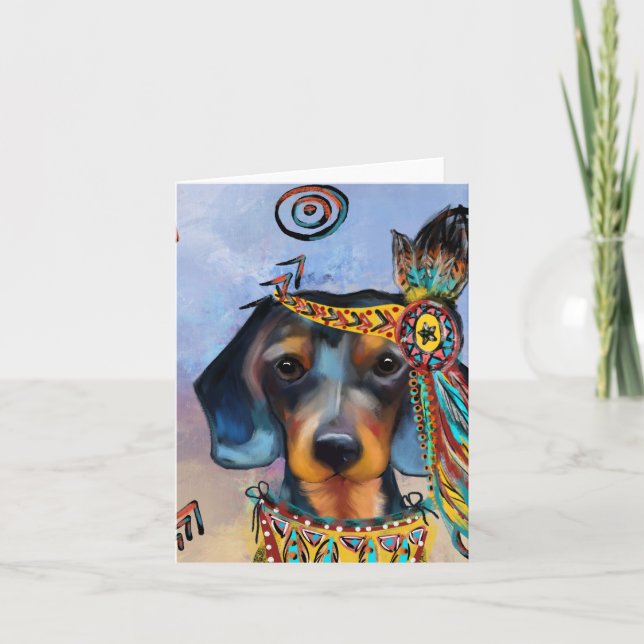 DACHSHUND   NOTE CARD (Front)