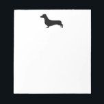 Dachshund Note Pad<br><div class="desc">A popular family pet once used for hunting underground. To change the background color where that option is available, click the Customize button. Click on Edit and select Background. Pick the background color of your choice.</div>