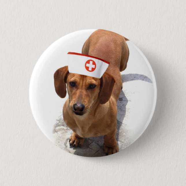 Dachshund nurse button (Front)