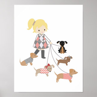 Dachshund Nursery Wall Art