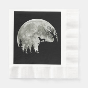 Dachshund On Mountain Halloween Graphic Tees Gifts Napkins