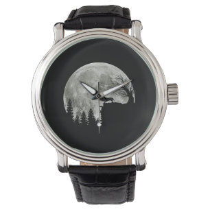 Dachshund On Mountain Halloween Graphic Tees Gifts Watch