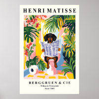 Dachshund on Toilet Wall Art - Funny Matisse
