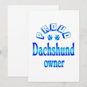 Dachshund Owner (Front/Back)