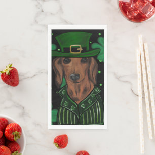 DACHSHUND PAPER GUEST TOWELS