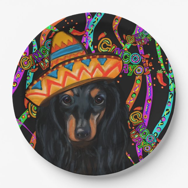 DACHSHUND             PAPER PLATES (Front)