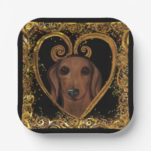 DACHSHUND PAPER PLATES