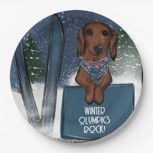 DACHSHUND  PAPER PLATES