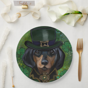 Dachshund paper plates
