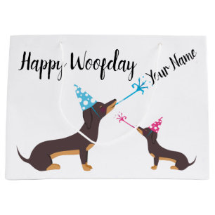 Dachshund Party Large Gift Bag