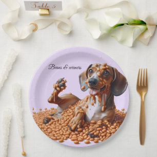 Dachshund Party Paper Plates