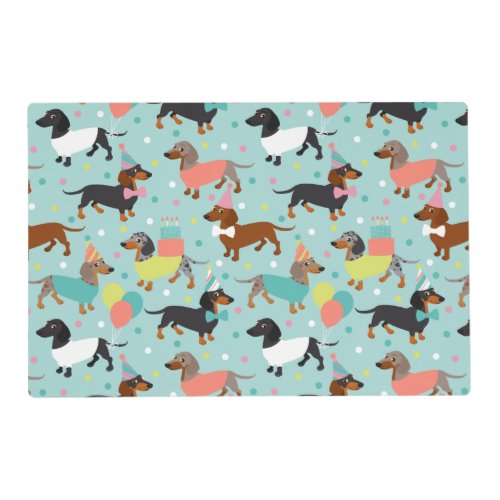 Dachshund Party Placemat