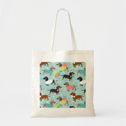 Dachshund Party Tote Bag