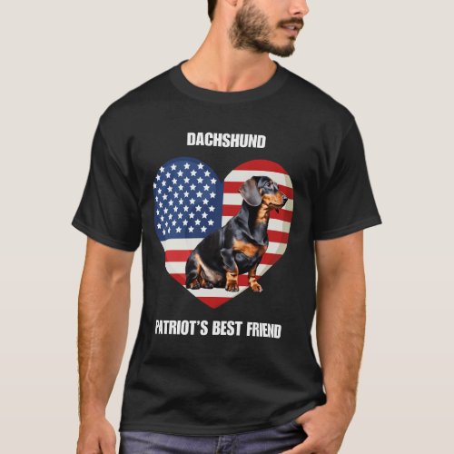 Dachshund Patriots Best Friend T_Shirt