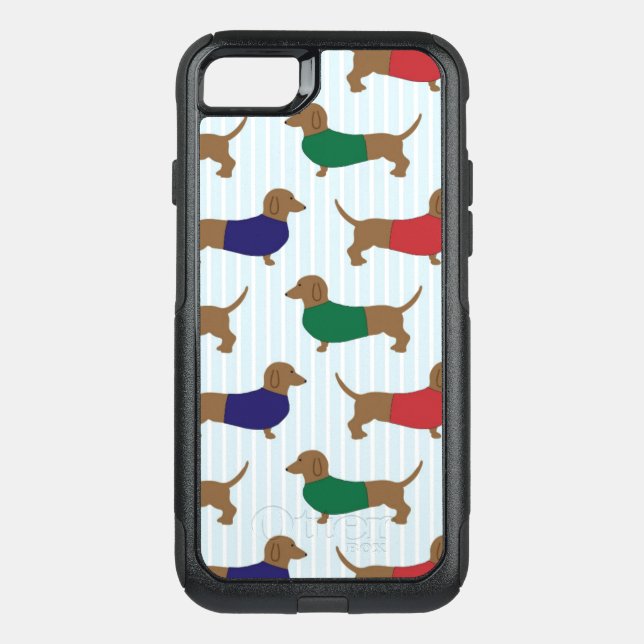 Dachshund Pattern Otterbox iPhone SE/5 Plus Case (Back)