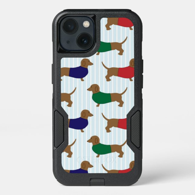 Dachshund Pattern Otterbox Samsung S8 Case (Back)