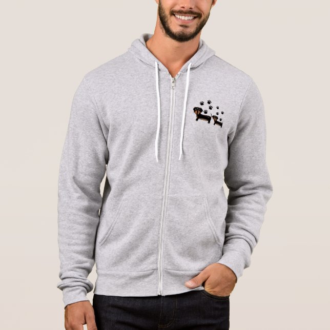 Dachshund paw dog family love hoodie (Front)