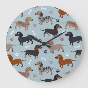 Wiener Dog Pendulum Clock - Mildred & Dildred