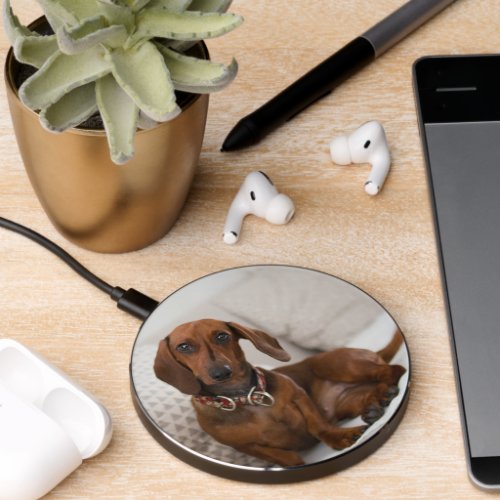 Dachshund Personalize With Your Own Photo Wireless Charger