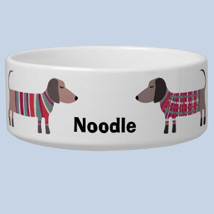 Dachshund Personalized Dog Bowl