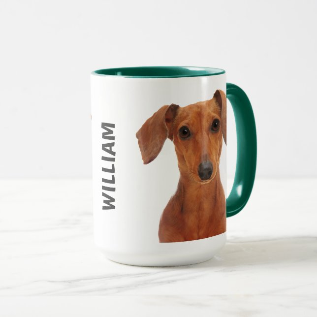 Dachshund Personalized  Mug (Front Right)